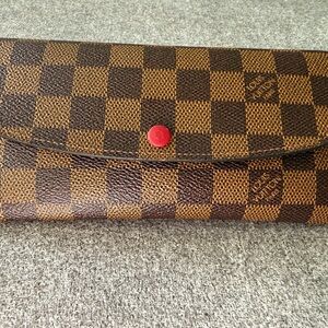 LOUIS VUITTON Damier Ebene Emilie Wallet